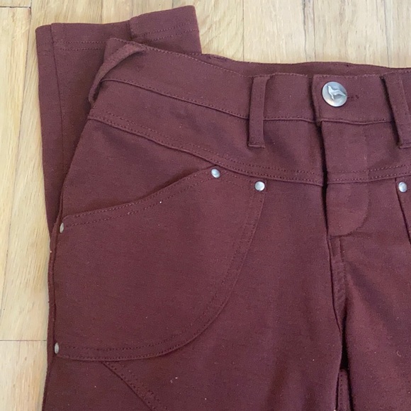 Free People Burgundy Pants - Picture 2 of 10